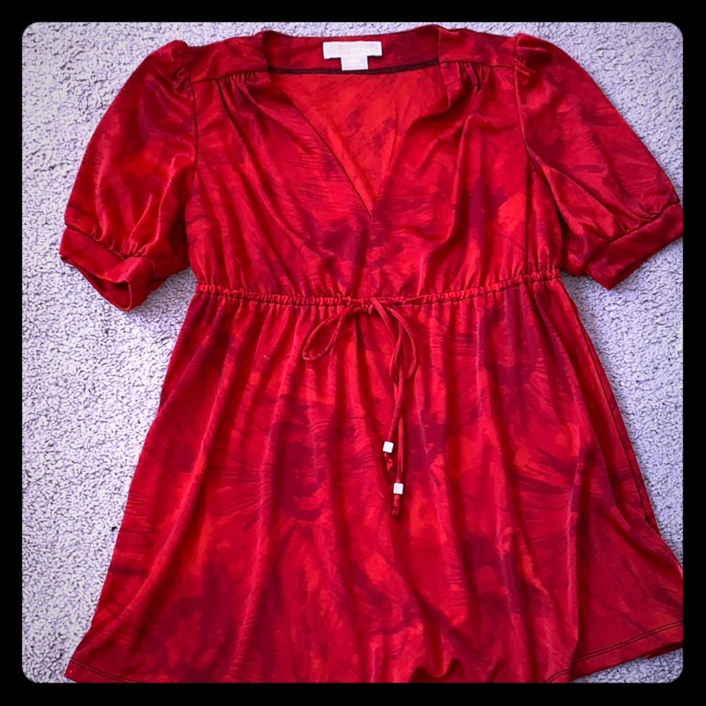 Red Michael Kors dressy top